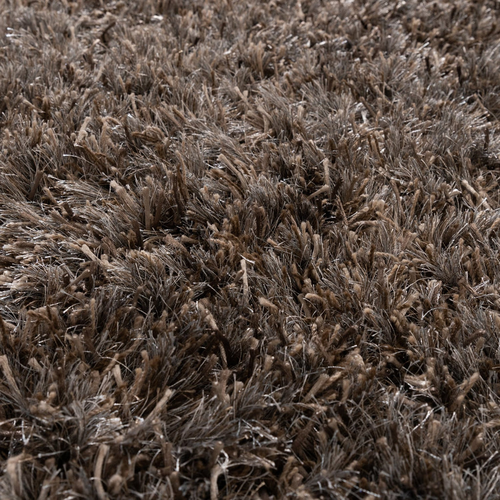 Round Shaggy Rug - Grace Grey