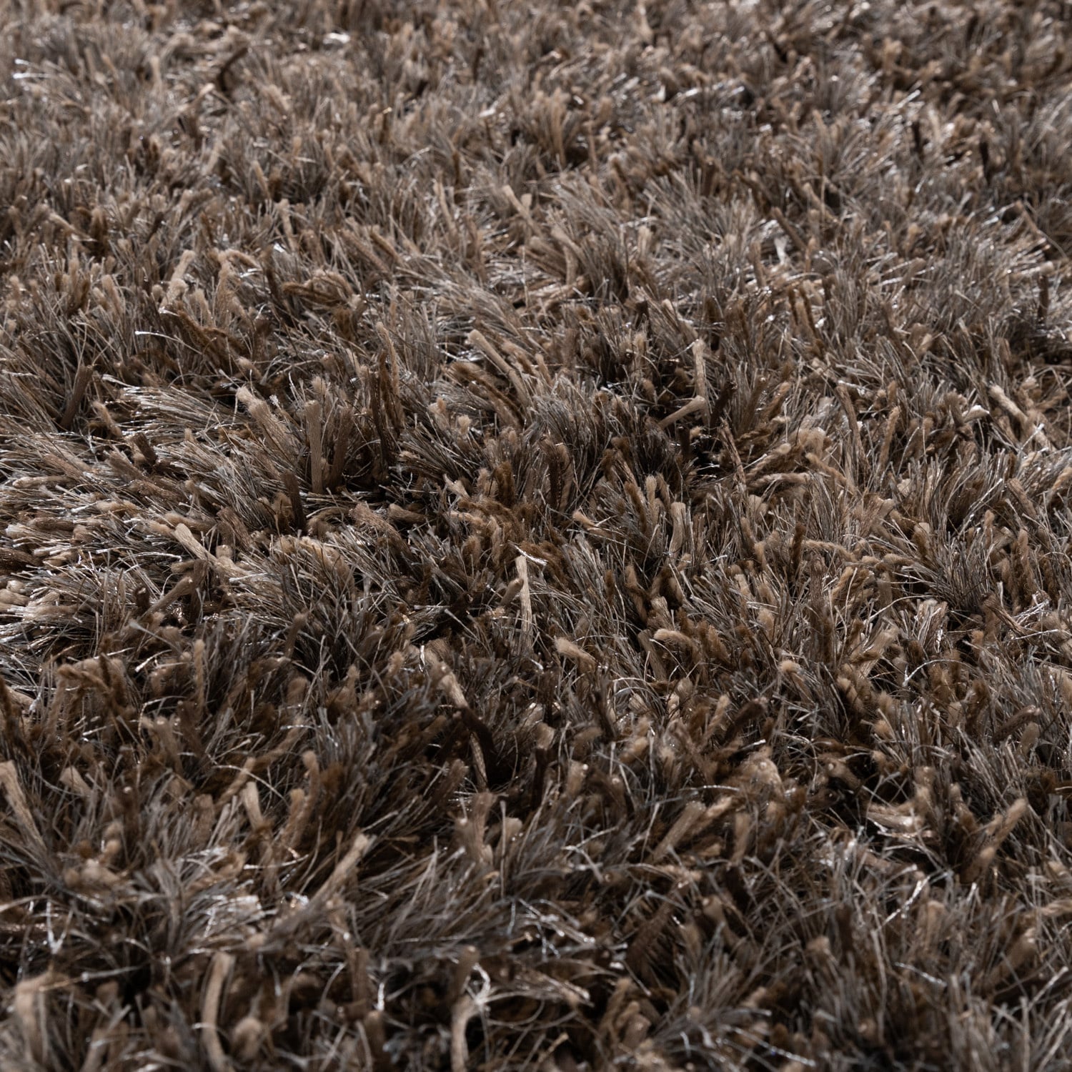 Round Shaggy Rug - Grace Grey
