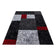 Modern floor rug - Tetris Red 1330