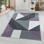 Modern floor rug - Optimism Design Purple/Grey