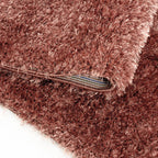 High-pile floor rug - Blushy Terra/Brown
