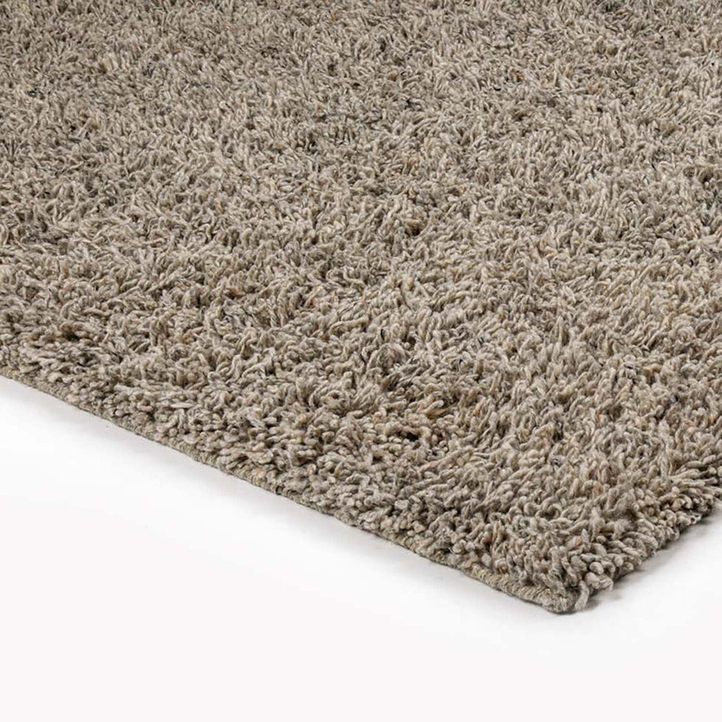 Wool floor rug made to measure - Berbero Lungo Light Grey 834