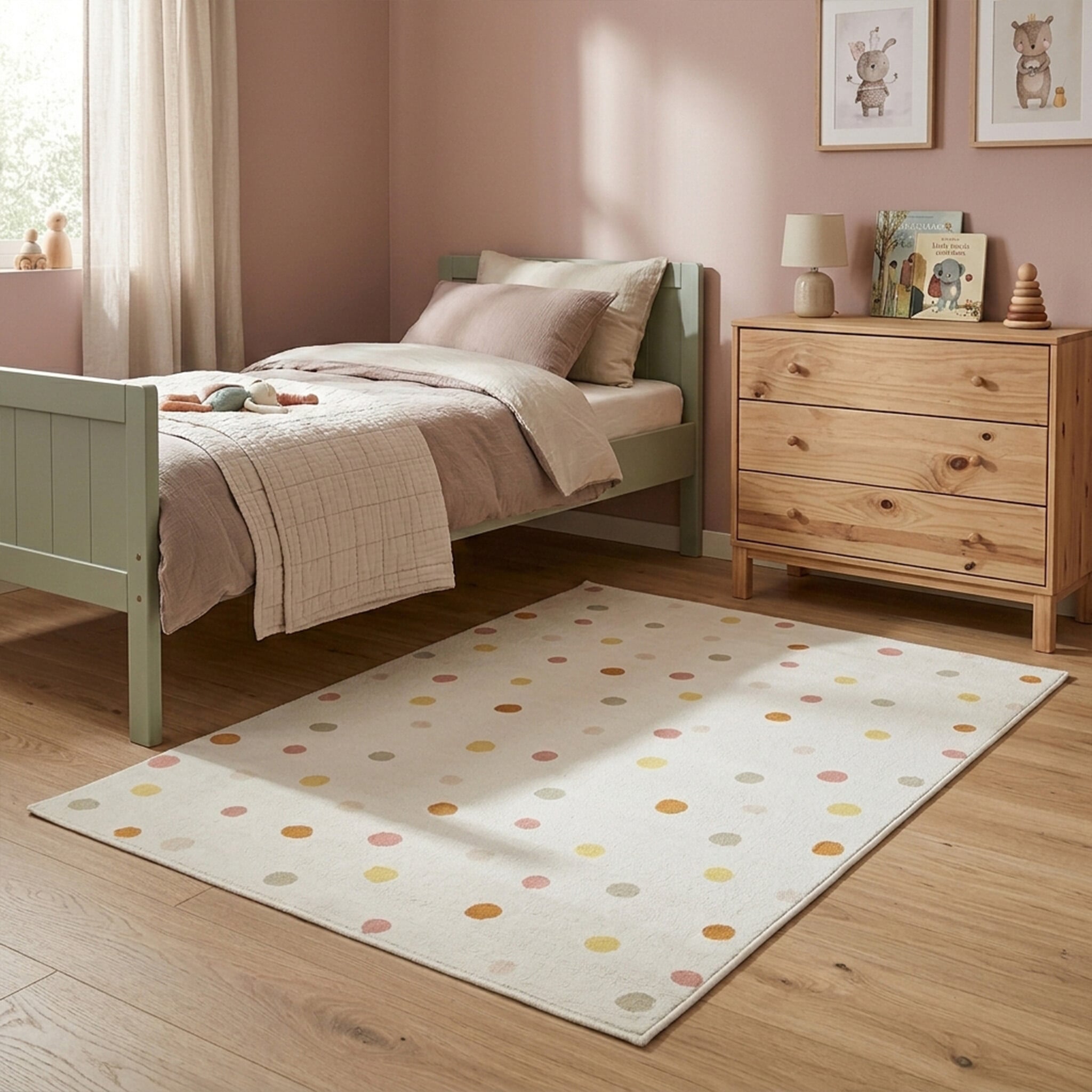 Washable Kids Rug - Evi Confetti Multicolour