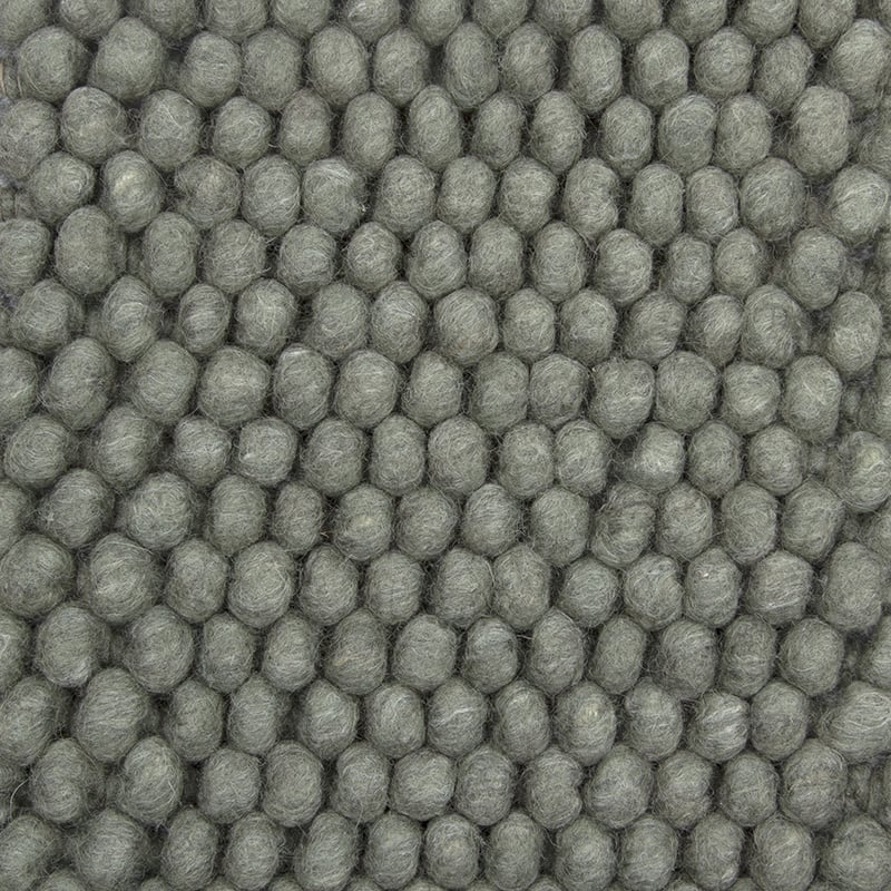 Wool floor rug - New Loop Grey/Green 456