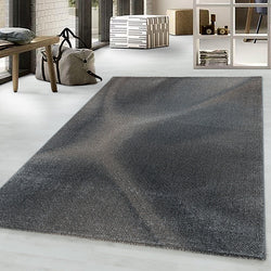 Retro floor rug - Stencil Light Brown/Anthracite