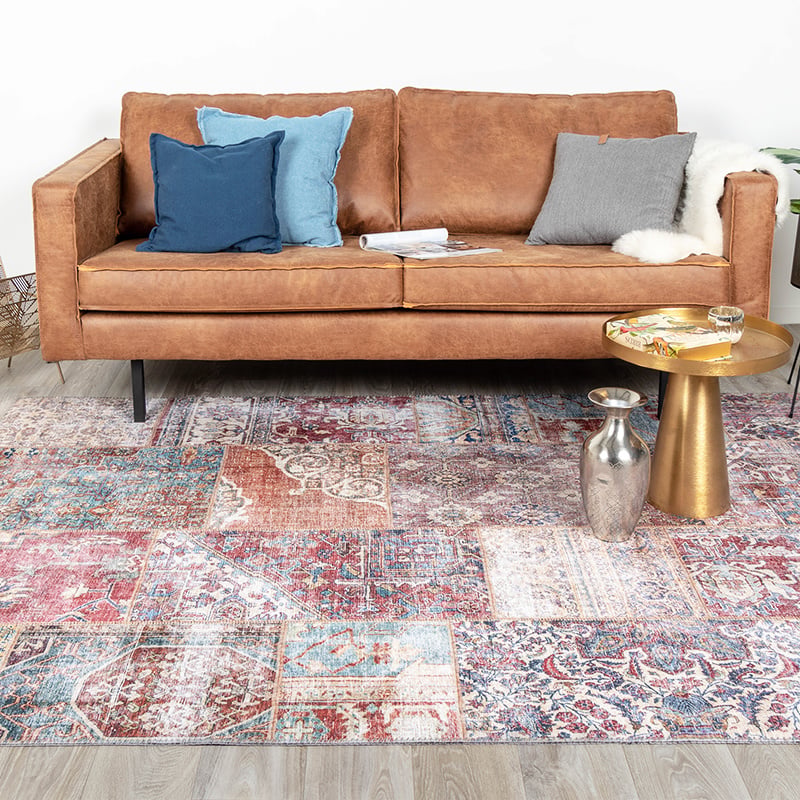 Patchwork Rug - Azara Red