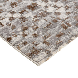 Low-pile floor rug - Ghazi Brown/Cream 3600
