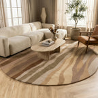 Round Wool Rug – Liora Beige