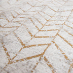 Vintage floor rug - Mad Men Central Yellow 8928