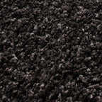 Round high-pile rug - Yves Anthracite