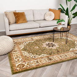 Persian Rug - Rezah Oriental Olive Green
