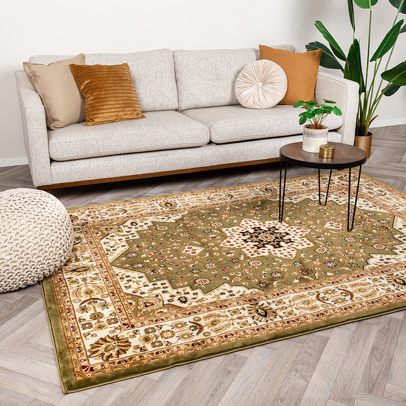Persian Rug - Rezah Oriental Olive Green