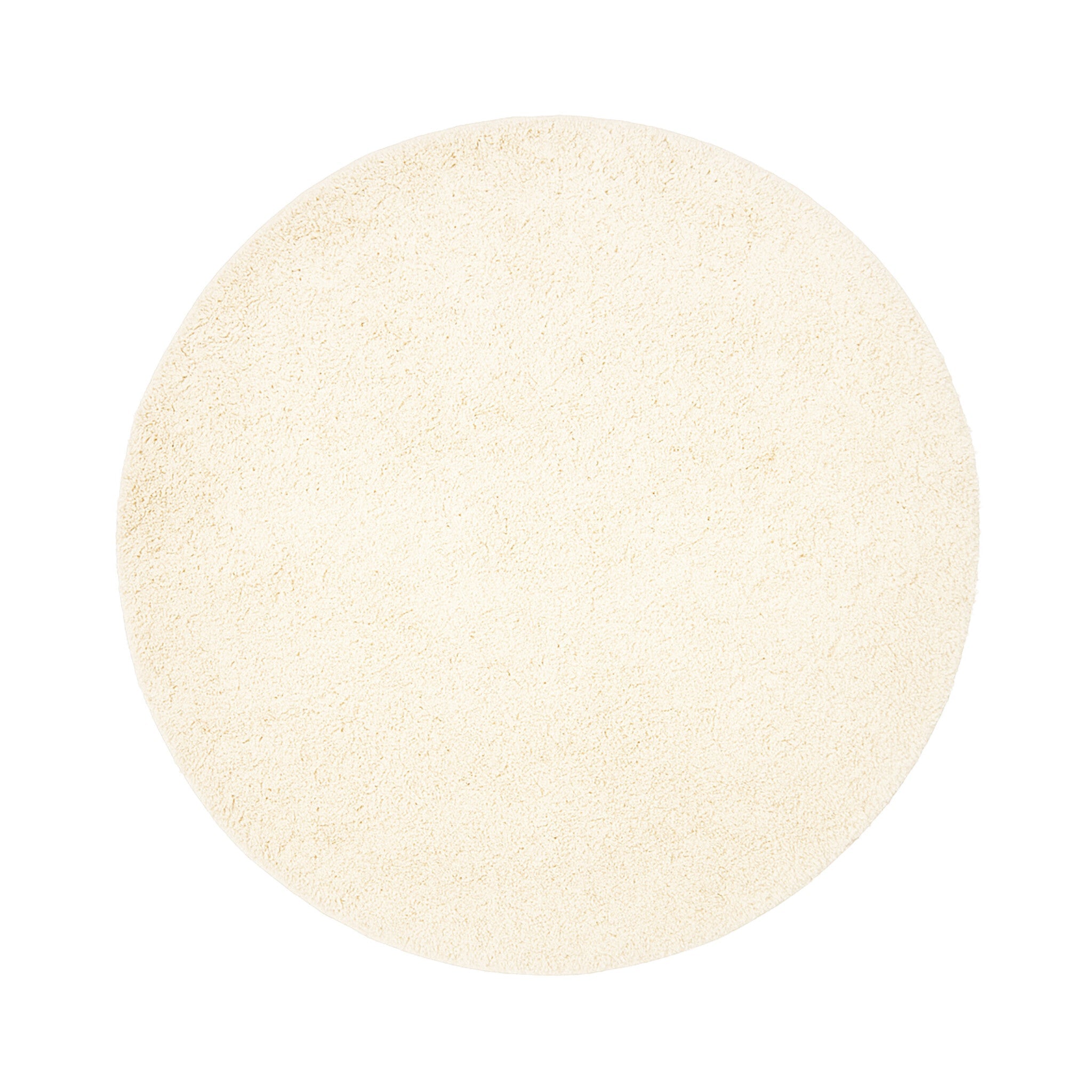Round High-Pile Rug – Wish Cream