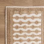 Washable Rug - Dunya Geo Beige/White
