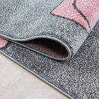 Children's Floor Rug - Anna Bear Pink