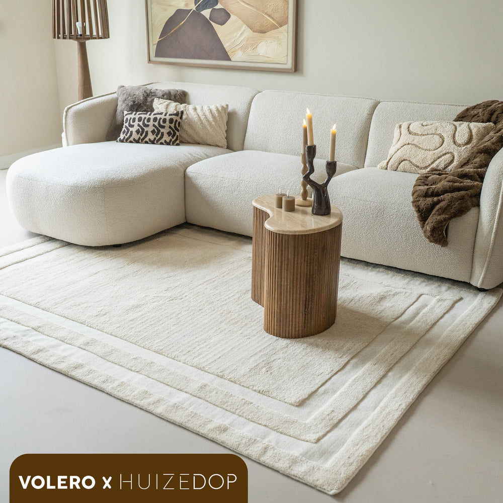 Wool Rug – Judith Border Cream