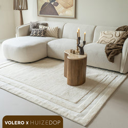 Wool Rug – Judith Border Cream