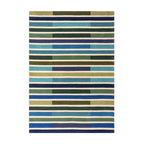 Modern floor rug - Illo Piano Green/Multicolor