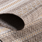Striped outdoor rug - Sunara Beige