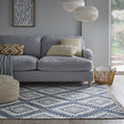 Geometric Floor Rug - Decio Alix Blue