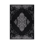 Vintage outdoor rug - Sunara Medallion Black