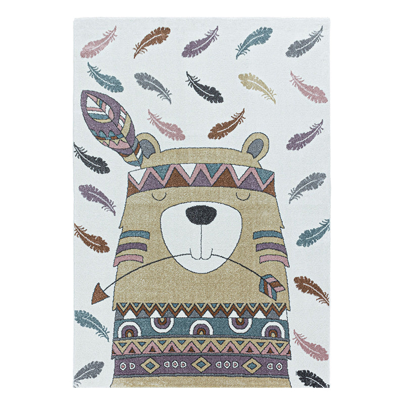 Children's floor rug - Fleurtje Bear Yellow