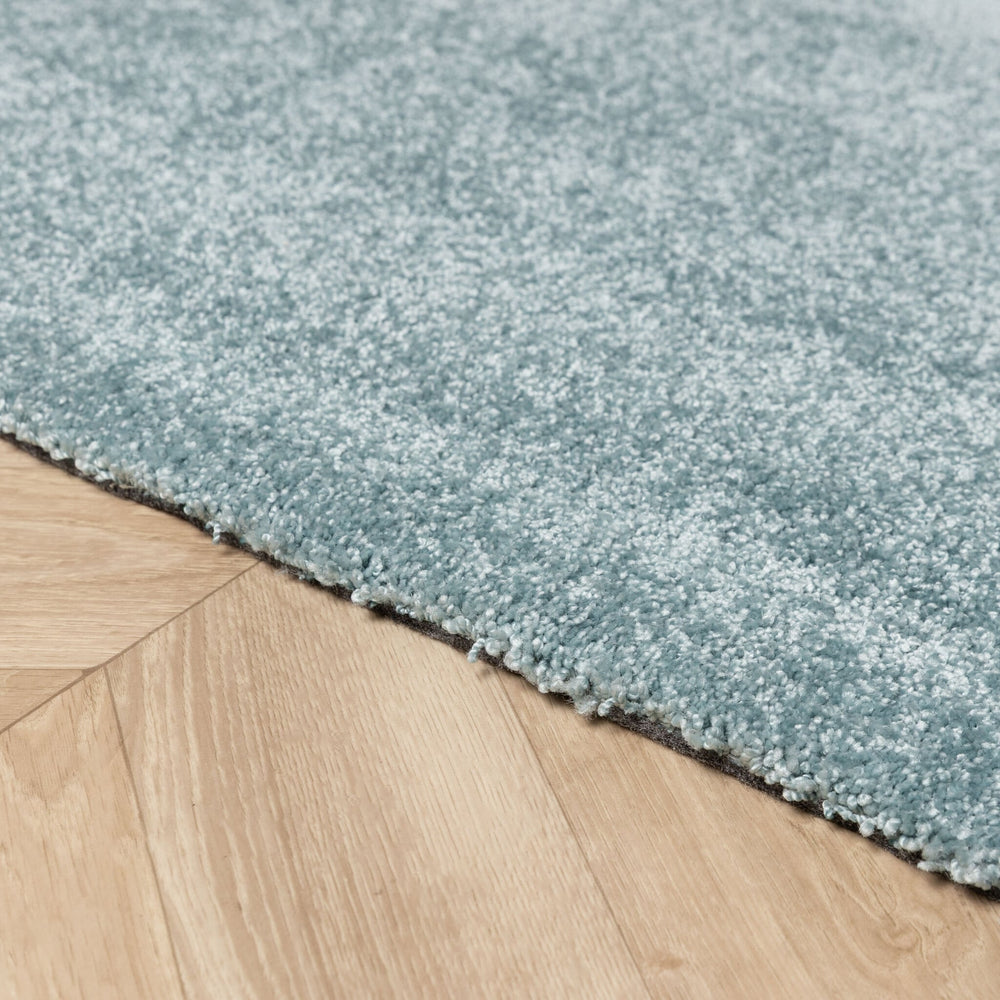 Round washable rug - Clean Light Blue