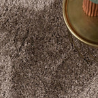 Oval Shaggy Rug - Blaze Taupe