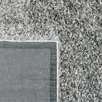 Shaggy floor rug - Paulina Silver