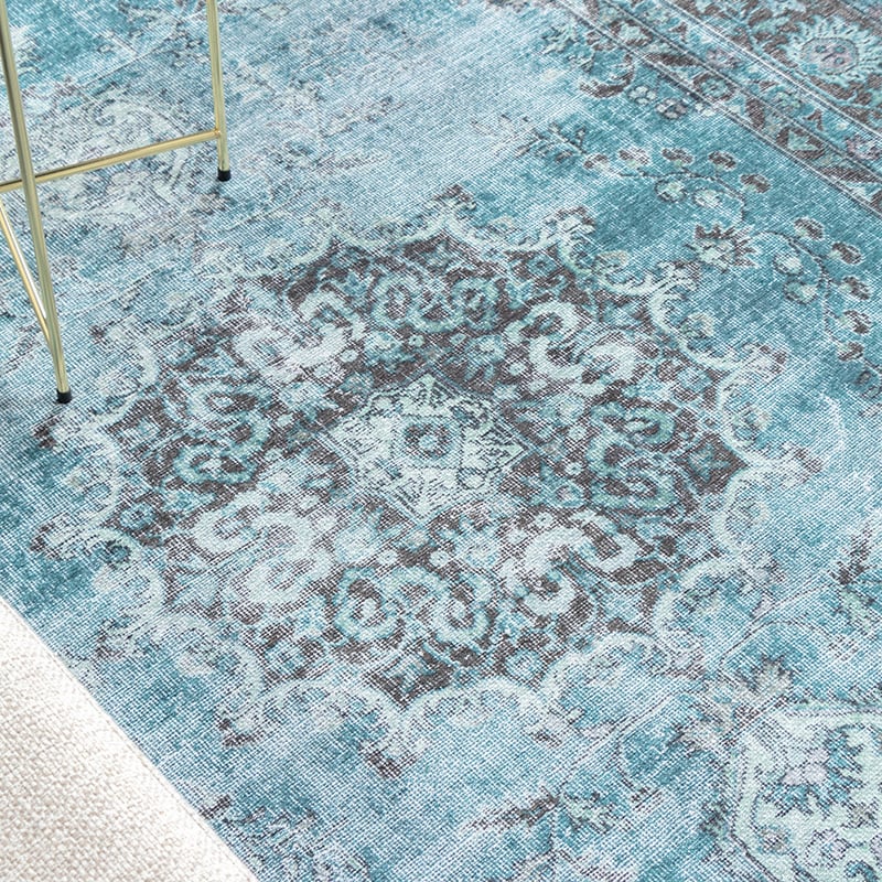 Vintage Rug - Estate Medallion Blue/Green