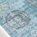 Vintage Rug - Estate Medallion Blue/Green