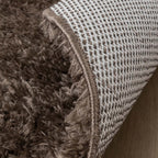 Round Shaggy Rug - Blaze Taupe