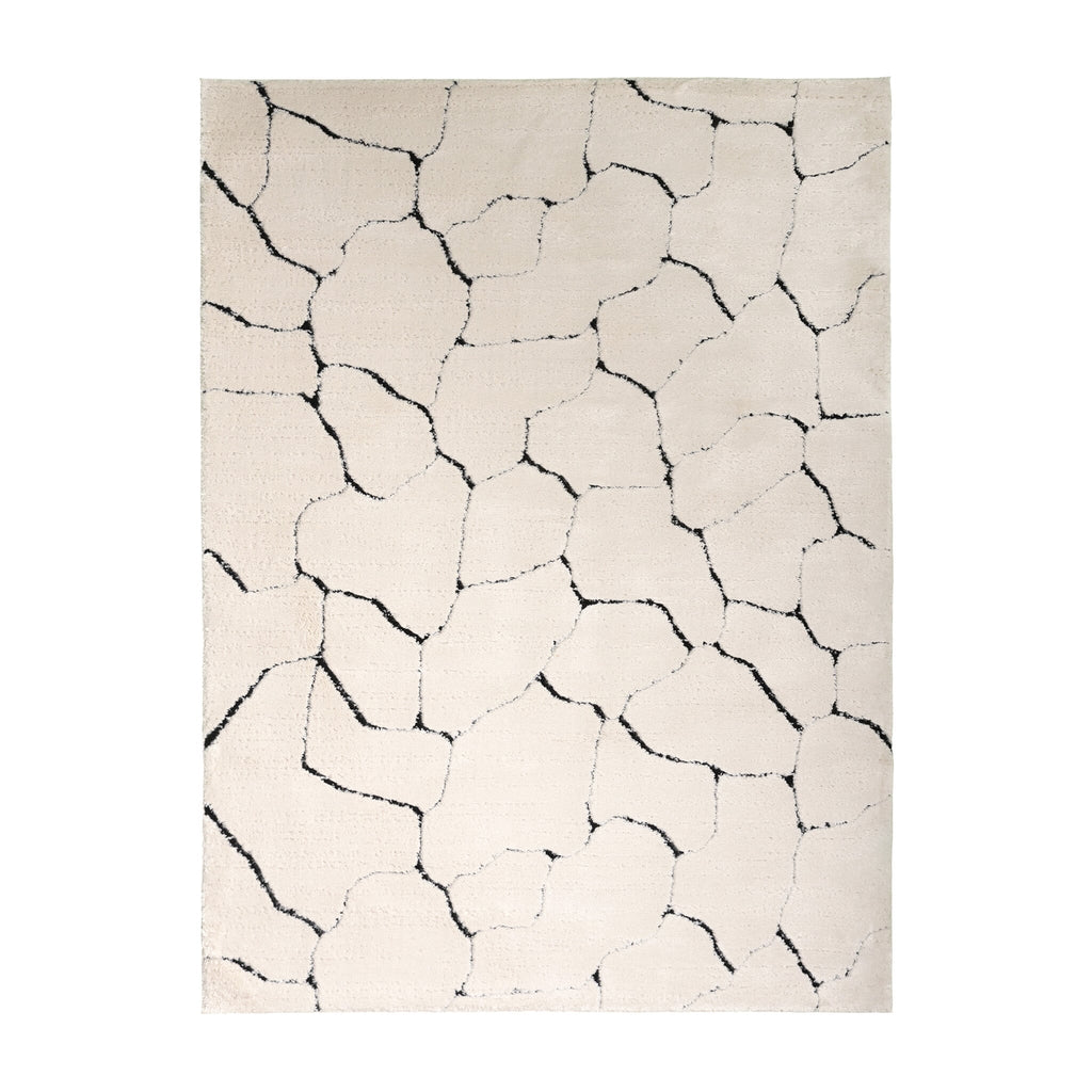 Scandinavian Rug - Yune Stone Cream/Black