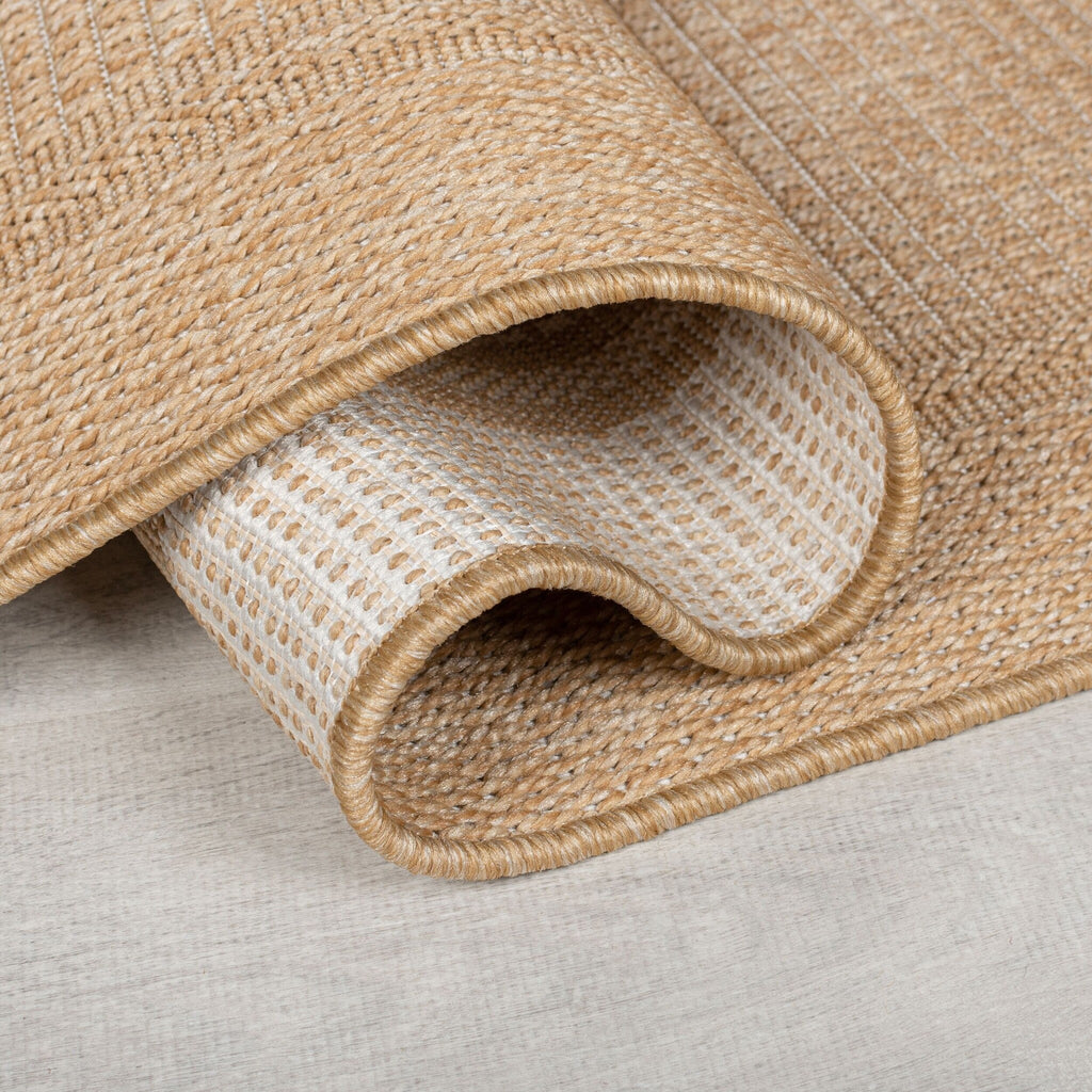 Outdoor Floor Rug - Emilio Weave Cream