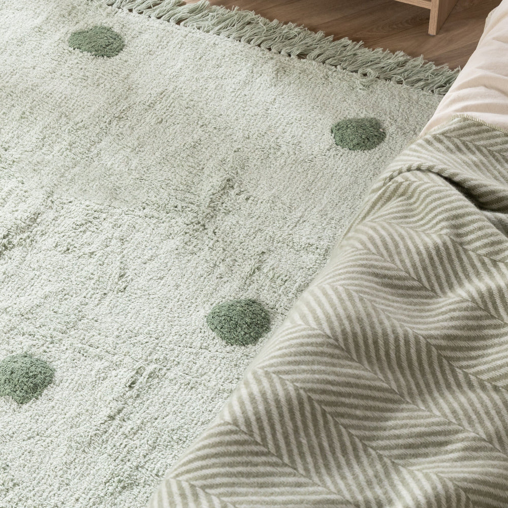 Kids’ Room Rug – Lou Dots Green