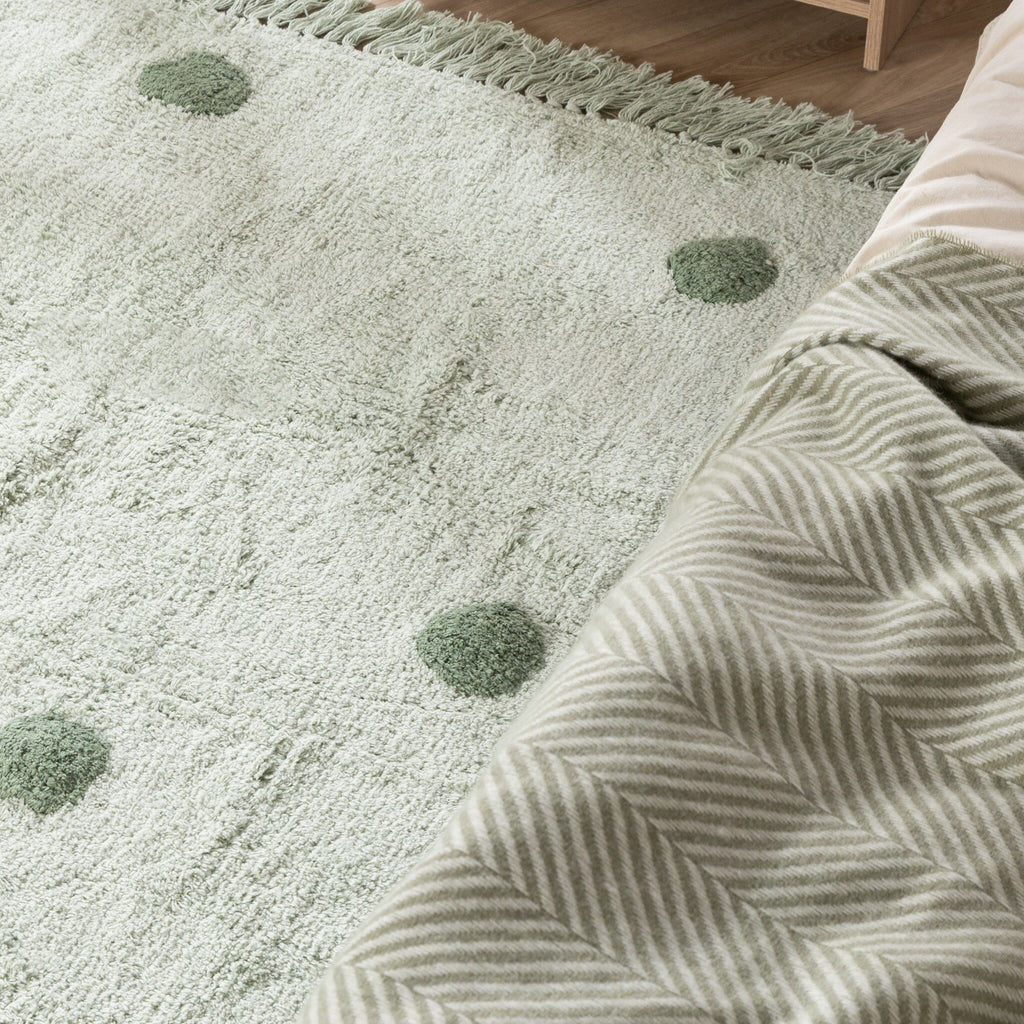 Kids’ Room Rug – Lou Dots Green