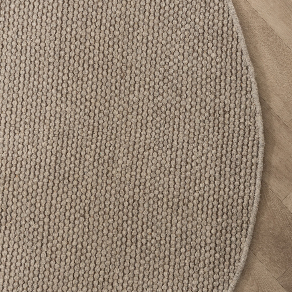 Round Wool Rug - Bliss Beige/Brown