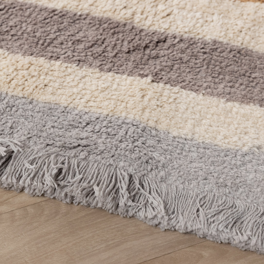 Washable children's rug - Milo Grey 
