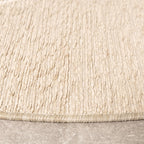 Round Modern Outdoor Rug - Porto Lines Cream