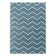 Low-pile floor rug - Smoothly Weave Blue/White