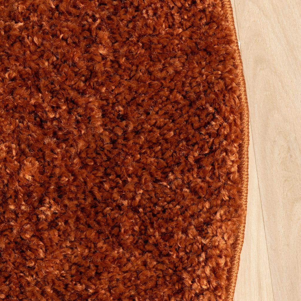 Round High-Pile Rug – Wish Terracotta