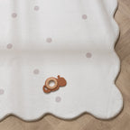 Kids Room Rug - Cloudy Dots White