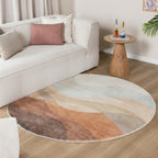 Round Modern Rug - Field Terra