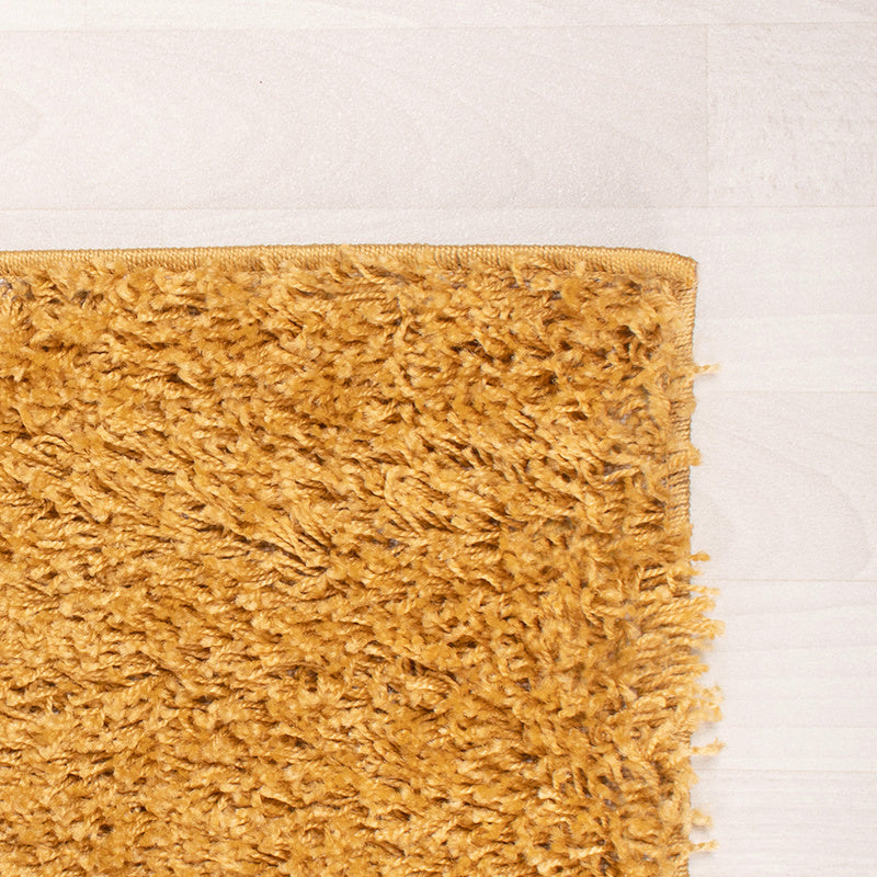 High Pile Rug - Solid Yellow