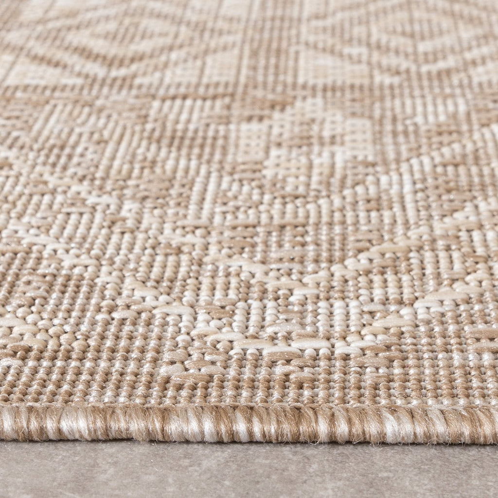 Jute Outdoor Rug - Atlas Aztec Brown/Cream
