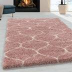 Berber Rug - Agadir Circle Rose/Cream