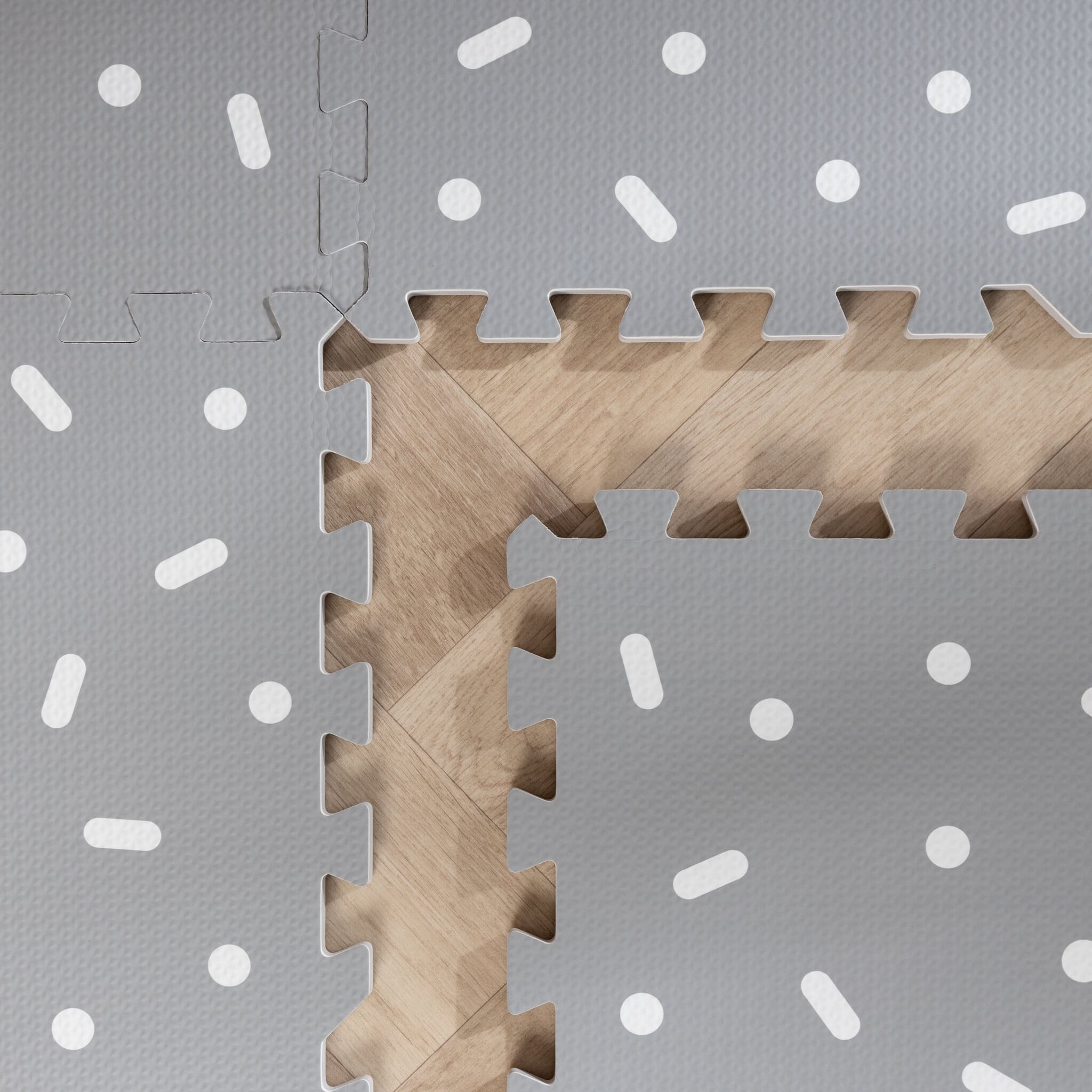 Foam Puzzle Mat - Alfie XL Sprinkles Grey