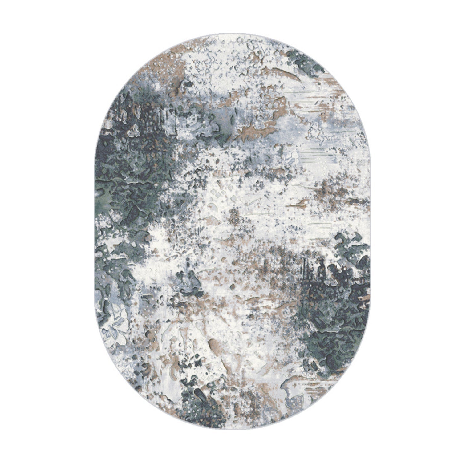 Oval Modern Floor Rug - Anthony 7656