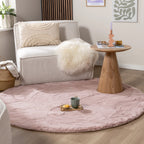 Round High Pile Rug - Comfy Supreme Pink