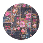 Round Rose Kilim Rug - Rosa Pink